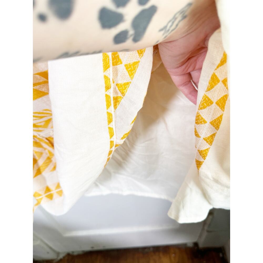 Torrid Belle Isle Bell Sleeve Mini Dress White Yellow Stripe NEW Size 3 3X Boho - Picture 9 of 16